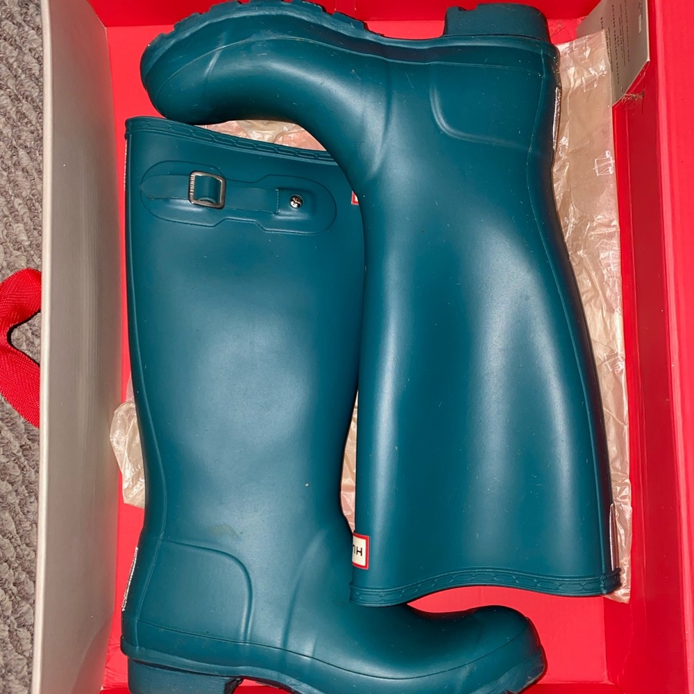 Hunter Kids Boots (Teal)